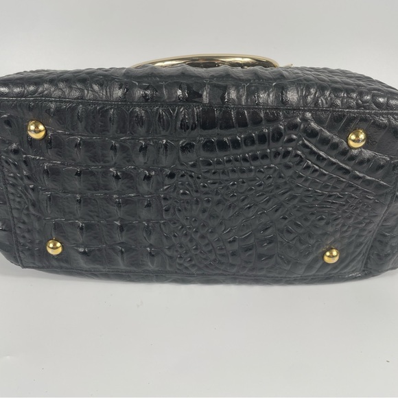 Lisa Robertson Limited Croc Embossed Leather handbag Crossbody Tote Old Money - Picture 8 of 12